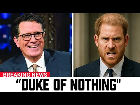 Prince Harry HUMILIATED on Live TV After Colbert Calls Him a Nobody