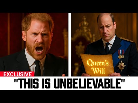 Harry Erupts in Anger As Prince William Finally Reads Out Late Queen’s Will